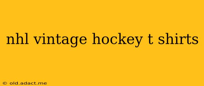 nhl vintage hockey t shirts