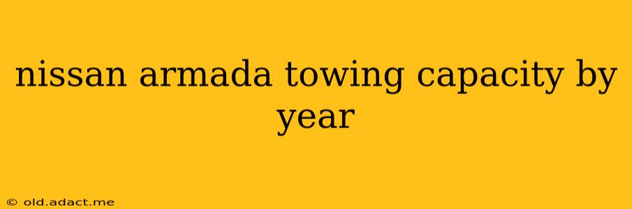 nissan armada towing capacity by year