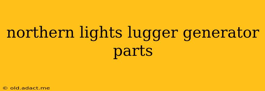 northern lights lugger generator parts