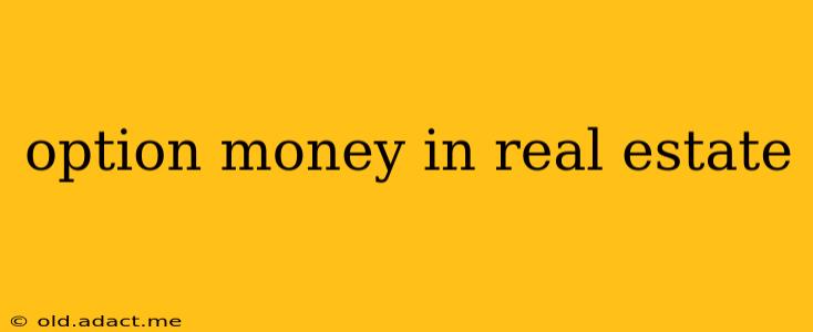 option money in real estate