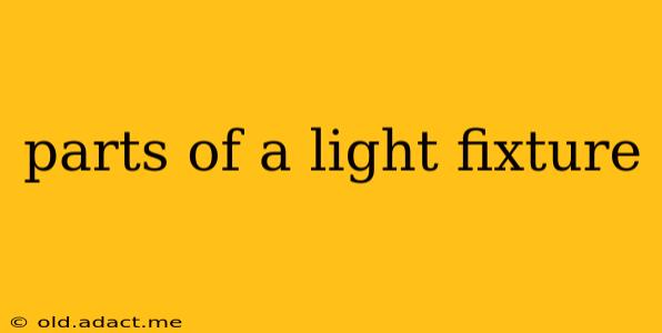 parts of a light fixture
