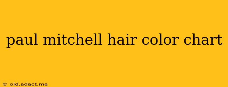 paul mitchell hair color chart