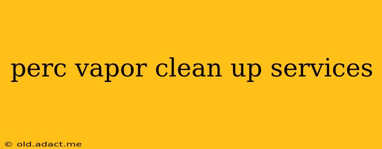 perc vapor clean up services