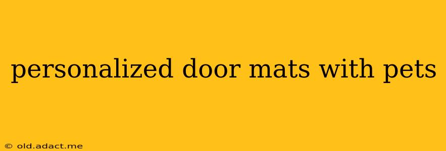 personalized door mats with pets
