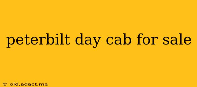 peterbilt day cab for sale