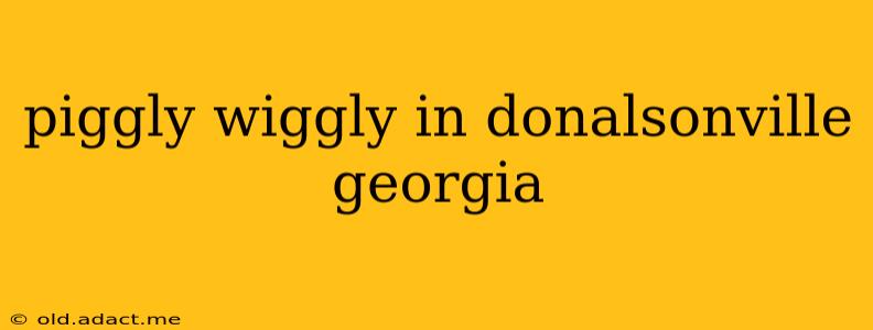piggly wiggly in donalsonville georgia