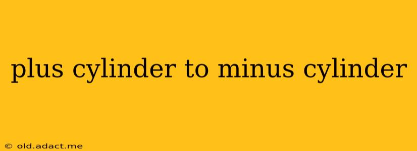 plus cylinder to minus cylinder