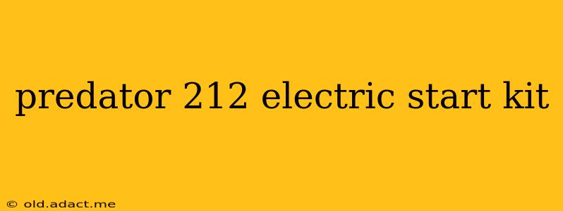 predator 212 electric start kit