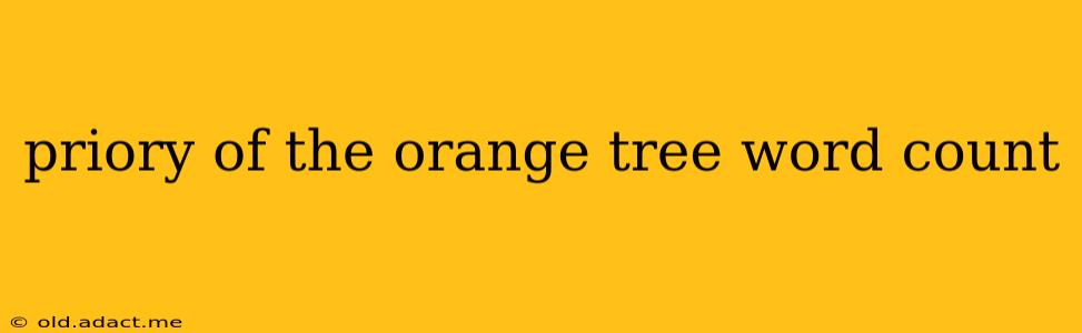 priory of the orange tree word count