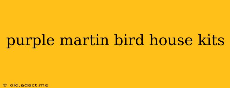 purple martin bird house kits