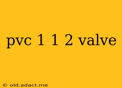 pvc 1 1 2 valve