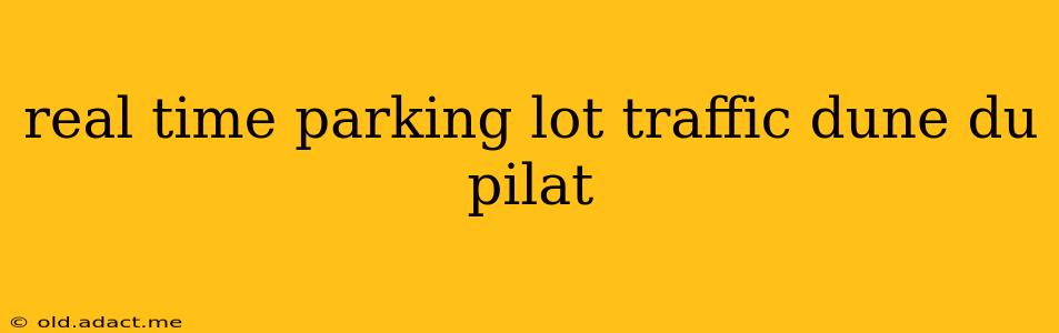 real time parking lot traffic dune du pilat