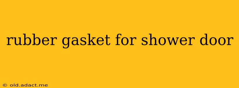 rubber gasket for shower door