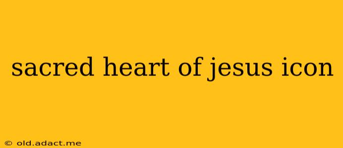 sacred heart of jesus icon
