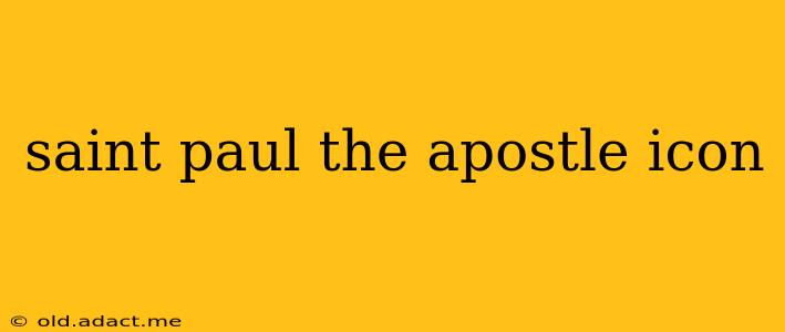 saint paul the apostle icon