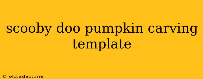 scooby doo pumpkin carving template