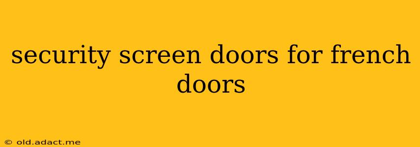 security screen doors for french doors