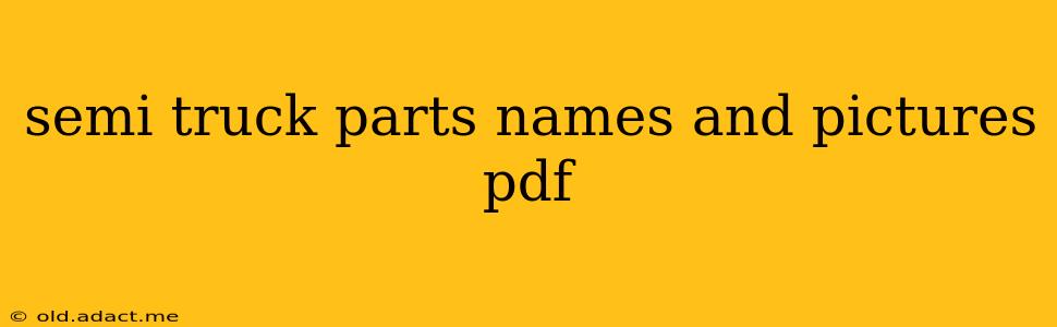 semi truck parts names and pictures pdf