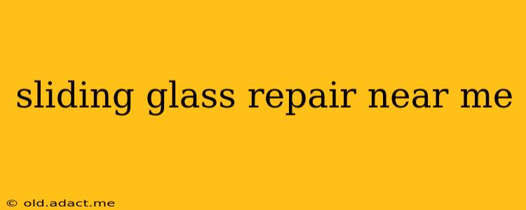 sliding glass repair near me