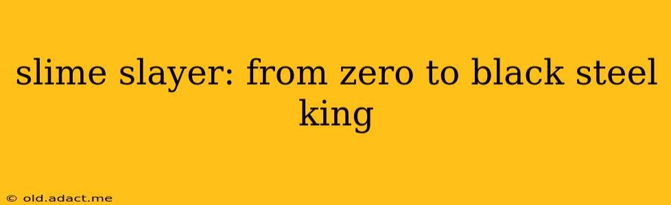slime slayer: from zero to black steel king