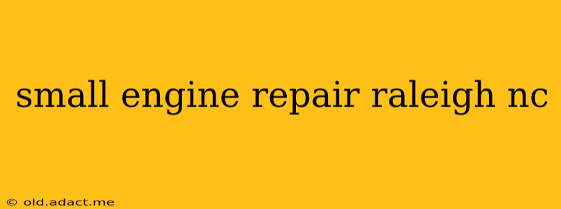 small engine repair raleigh nc
