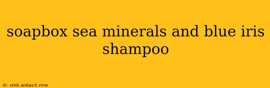 soapbox sea minerals and blue iris shampoo