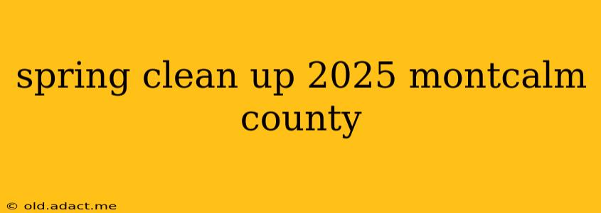 spring clean up 2025 montcalm county