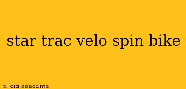 star trac velo spin bike