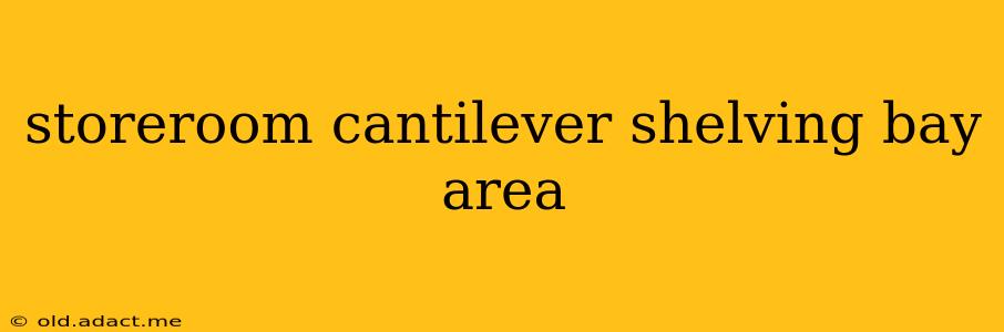 storeroom cantilever shelving bay area