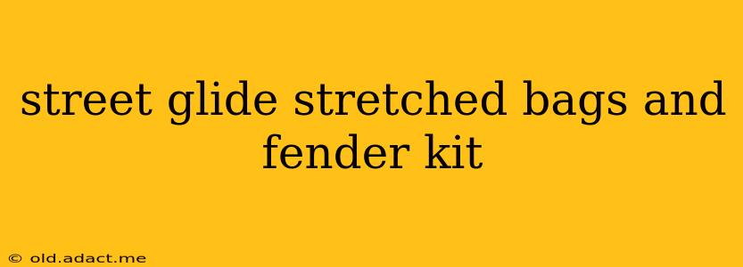 street glide stretched bags and fender kit
