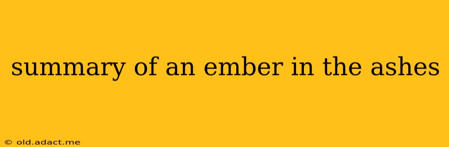 summary of an ember in the ashes