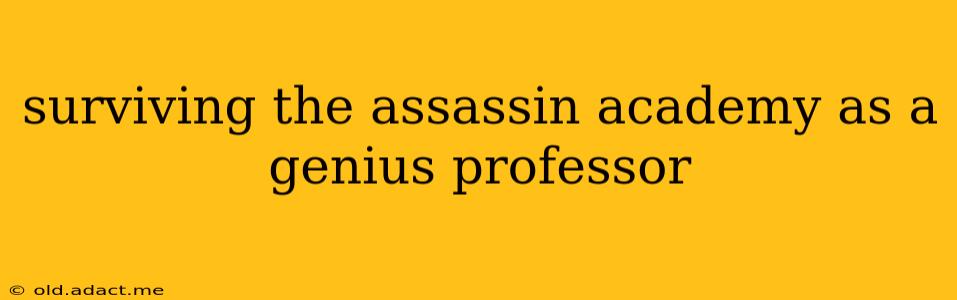 surviving the assassin academy as a genius professor