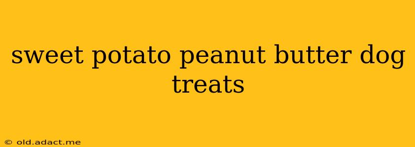 sweet potato peanut butter dog treats