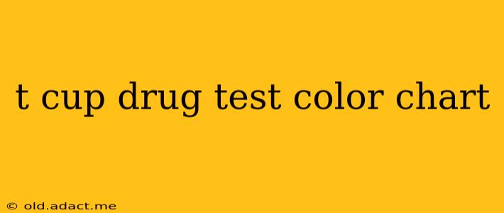 t cup drug test color chart