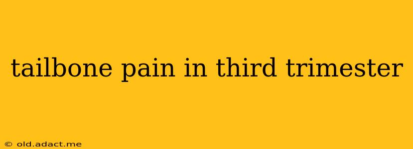 tailbone pain in third trimester