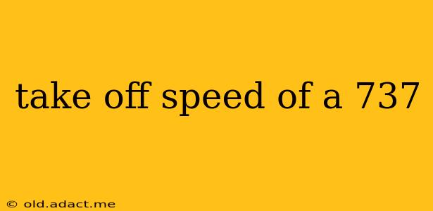 take off speed of a 737