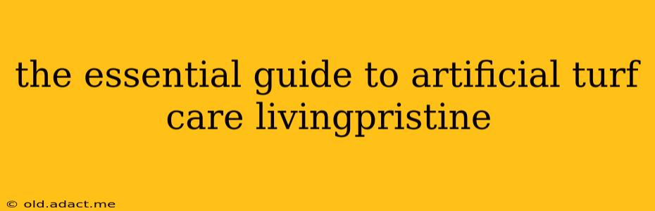 the essential guide to artificial turf care livingpristine