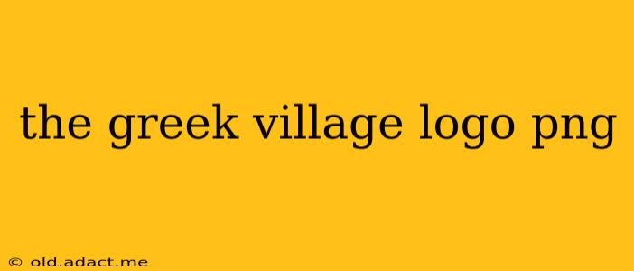 the greek village logo png