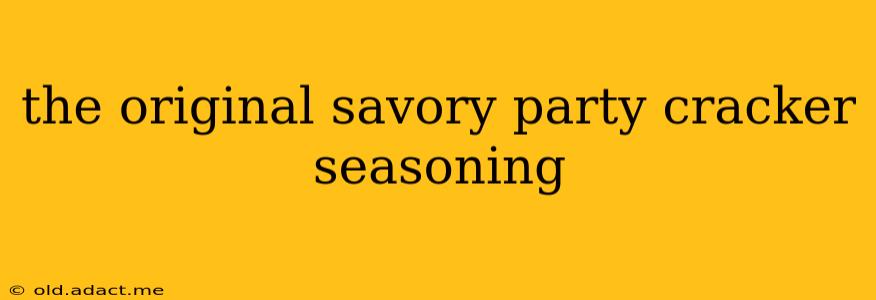 the original savory party cracker seasoning