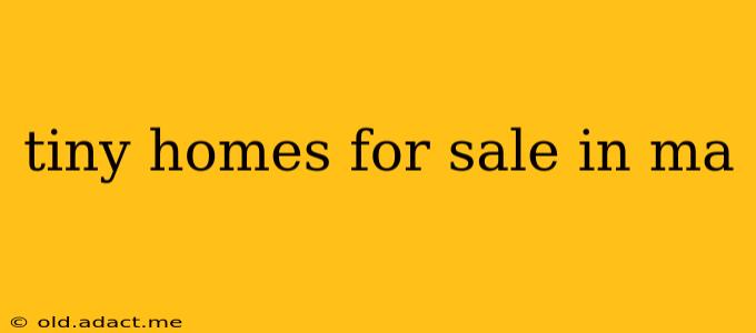 tiny homes for sale in ma