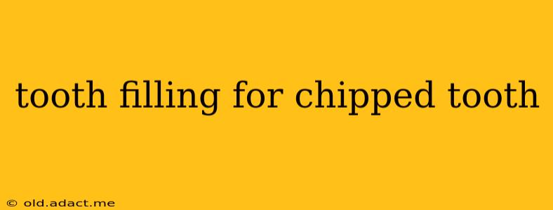 tooth filling for chipped tooth