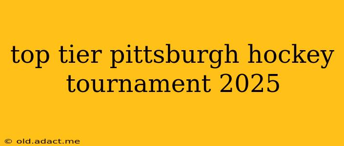 top tier pittsburgh hockey tournament 2025