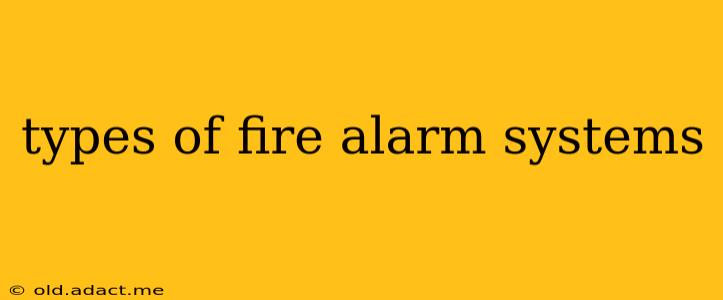 types of fire alarm systems