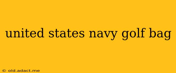 united states navy golf bag
