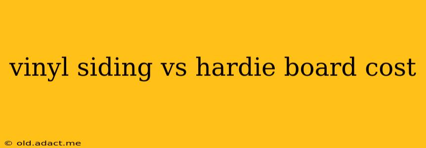 vinyl siding vs hardie board cost