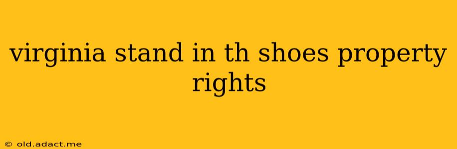 virginia stand in th shoes property rights