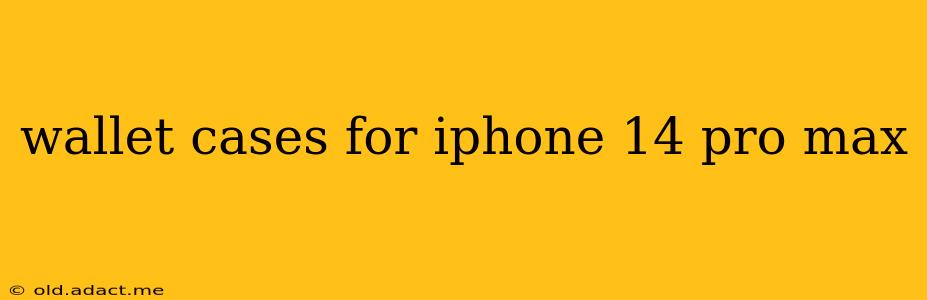 wallet cases for iphone 14 pro max