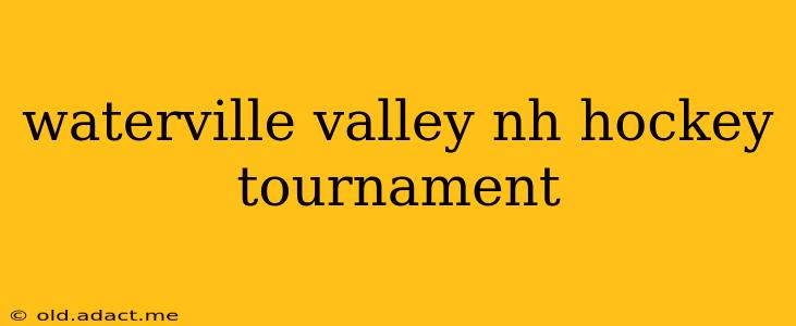 waterville valley nh hockey tournament