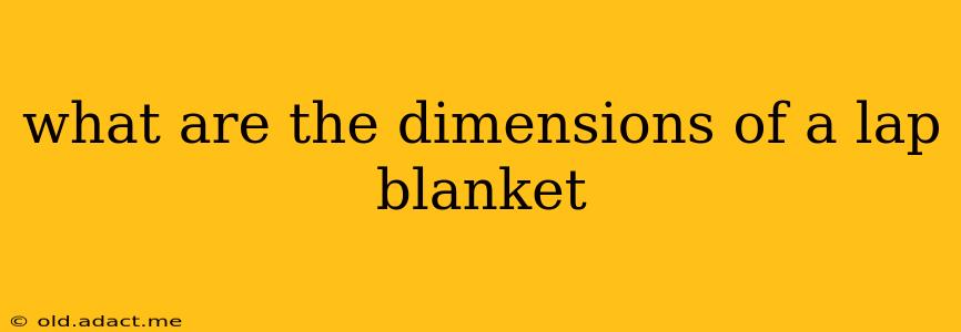 what are the dimensions of a lap blanket