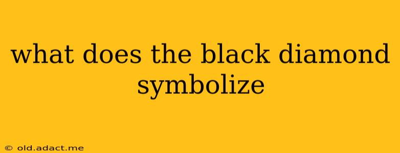 what does the black diamond symbolize